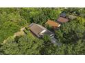 A beautiful aerial view of a home nestled among lush greenery and mature trees in a serene neighborhood at 30 Reflections Village Dr, Ormond Beach, FL 32174