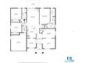 Detailed floor plan showcasing the layout of the home, including room dimensions and flow at 5463 Carmody Lake Dr, Port Orange, FL 32128