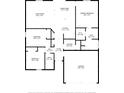 Detailed floor plan showcasing the layout of the home, including the kitchen, bedrooms, and living areas at 1388 15Th St, Orange City, FL 32763