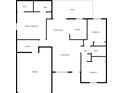 Detailed floorplan showcasing the layout, including primary bedroom, kitchen, living room and garage at 1890 15Th St, Orange City, FL 32763