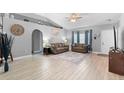 Cozy living room featuring new hard wood floors at 2110 3Rd Ave, Deland, FL 32724