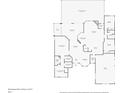 Detailed floor plan showcasing the layout of the home with room dimensions and connections at 340 Hampton Hills Ct, Debary, FL 32713