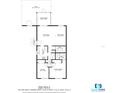 Detailed floor plan showcasing the layout of a 925 square foot home, including room dimensions at 818 Sugar House Blvd, Port Orange, FL 32129