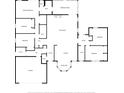 Detailed floor plan showcasing the layout of the house, including bedrooms, bathrooms, and living spaces at 9720 Fairway Cir, Leesburg, FL 34788