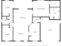 Detailed floor plan showcasing the layout of bedrooms, living areas, kitchen, and bathrooms at 1120 W Glen Falls Rd, Deland, FL 32720