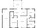 Home floor plan showing the layout of the living spaces at 1608 Raleigh Ave, Daytona Beach, FL 32117