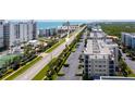 Aerial view showcasing beach access near building 12, offering convenient coastal living at 5300 S Atlantic Ave # 12-403, New Smyrna Beach, FL 32169