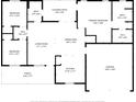 Detailed floor plan showcasing the layout of the home, including dimensions for each room at 1326 13Th St, Orange City, FL 32763
