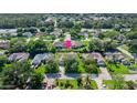 Aerial view of the property, highlighting its location within a quiet neighborhood at 35 China Moon Dr, Ormond Beach, FL 32174
