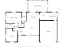 Detailed floor plan of the house layout with rooms and dimensions at 1204 Lawrence Ave, Deltona, FL 32725
