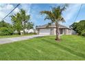 Inviting one-story home with a spacious lawn and a palm tree in the front yard at 1226 North St, Daytona Beach, FL 32114