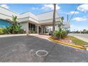 Welcoming entrance to Ocean Jewels Club with well-maintained landscaping at 935 S Atlantic Ave # 505, Daytona Beach, FL 32118