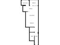Floor plan featuring a balcony, kitchen, living room, bedroom, bath, and foyer at 935 S Atlantic Ave # 511, Daytona Beach, FL 32118