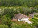 Beautiful single Gathering home with well-maintained lawn and surrounded by lush trees, creating a private and serene setting at 1092 Gage Ave, Deltona, FL 32738