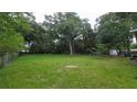 Expansive backyard with mature trees, offering privacy and a serene outdoor space at 2380 Spring Hollow Drive, Orange City, FL 32763