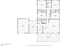 Detailed floor plan showcasing the layout of the home with room dimensions at 507 Sand Ave, Apopka, FL 32703
