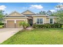 Well-maintained single-story home featuring a manicured lawn and attractive landscaping at 31 Abacus Ave, Ormond Beach, FL 32174