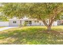 Charming single-story home featuring a well-maintained lawn and mature trees in a serene neighborhood at 118 N Sunland Dr, Sanford, FL 32773
