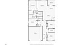 Detailed floor plan showing the layout of the home, including bedrooms, bathrooms, kitchen, and living areas at 33436 Shutterfly Way, Sorrento, FL 32776