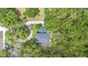 Overhead view of a home with mature trees and a circular driveway at 1155 Taylor E Rd, Deland, FL 32724