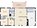 Detailed floor plan showcasing the layout of the home's rooms and dimensions at 2526 Victory Palm Dr, Edgewater, FL 32141