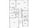 Detailed floorplan showcasing the layout of the home, including bedrooms, bathrooms, and living spaces at 2588 Egret Loop, Kissimmee, FL 34743