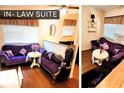 Cozy in-law suite living room featuring hardwood floors and luxury seating at 600 Se 52Nd Ave, Ocala, FL 34471
