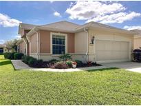 Charming single-story home features a well-manicured lawn, two-car garage, and colorful landscaping at 9582 Sw 70Th Loop, Ocala, FL 34481