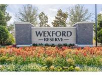 Wexford Reserve community entrance sign with landscaping at 2212 Oconnel Dr, Ormond Beach, FL 32174