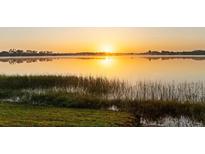 Beautiful lake view home with sun rising on the horizon creating a peaceful environment at 37918 N County Road 44A, Eustis, FL 32736