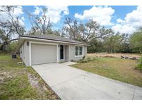 Charming single-Gathering home with a well-maintained front yard and attached single car garage at 2258 Cr 423, Lake Panasoffkee, FL 33538