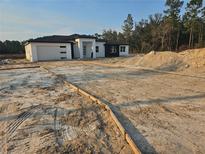 Modern two-story home with attached garage and driveway at 39817 Forest Dr, Eustis, FL 32736