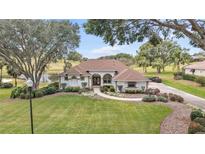 Single-story home with a tile roof and landscaped yard at 39335 Harbor Hills Blvd, Lady Lake, FL 32159