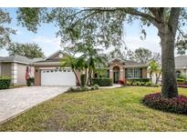 Beautiful one-story home with a paved driveway and lush landscaping at 2334 Fenton Ave, Clermont, FL 34711