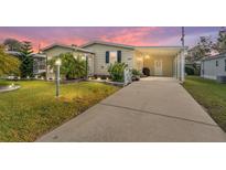 Attractive single-story home with landscaped lawn and driveway at 1007 Dustin Dr, The Villages, FL 32159