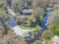 Waterfront home featuring backyard boating access and verdant surroundings at 2439 Cr 453, Lake Panasoffkee, FL 33538