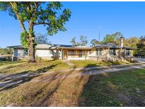 Charming single story home with a spacious front yard and a beautiful mature tree at 39615 Forest Dr, Eustis, FL 32736