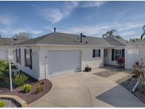 Charming single-story home featuring a two-car garage and a well-maintained, landscaped front yard at 1829 Foxwood Ln, The Villages, FL 32162