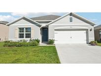 Charming single-story home with well-manicured lawn and attached two-car garage at 2916 Canary Ln, Tavares, FL 32778