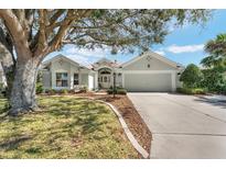 Charming single-story home with a well-manicured lawn and inviting two-car garage at 17089 Se 79Th Clearview Ave, The Villages, FL 32162