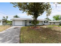 Charming single-story home features a well-manicured lawn, mature shade tree, and inviting curb appeal at 37132 Turner Dr, Umatilla, FL 32784