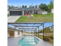 Charming single-story home featuring a two-car garage and well-maintained landscaping at 2304 Clementine Trl, Clermont, FL 34714