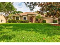 Charming single-story home with lush green lawn and beautifully landscaped front yard at 3141 Brighton Rd, Eustis, FL 32726