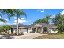 Charming single-story home featuring manicured landscaping, fresh exterior paint and a two-car garage at 39634 Harbor Hills Blvd, Lady Lake, FL 32159
