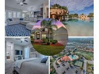 Stunning home showcasing luxurious amenities, including a pool, landscaping, and a glimpse of the interior at 4976 Sandpiper Dr, Oxford, FL 34484