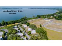 Aerial view of condo community, close to Lake Dora, surrounded by trees and next to West Old US 441 at 601 W Old Hwy 441 # 11B, Mount Dora, FL 32757