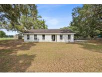 Charming single-story home with a large front yard and mature trees, freshly painted at 9483 Cr 747, Webster, FL 33597