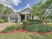 Charming single Gathering home with a well-manicured lawn and cozy two car garage at 101 Flame Vine Way, Groveland, FL 34736
