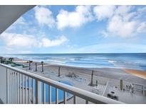 Stunning ocean view from balcony, pool, and beach access at 89 S Atlantic Ave # 204, Ormond Beach, FL 32176