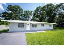 Charming single-story home with a well-maintained lawn and freshly painted exterior at 2527 Dons Pl, Lakeland, FL 33801